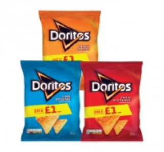 Doritos Cool Original, Tangy Cheese, Chilli Heatwave £1.50