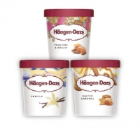 Budgens  Haagen Dazs Vanilla, Salted Caramel, Praline Ice Cream