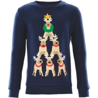 Aldi  Girls Reindeer Sweatshirt