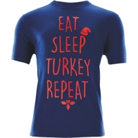 Aldi  Mens Eat, Sleep, Turkey T-Shirt