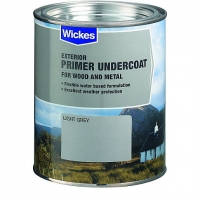 Wickes  Wickes Exterior Primer Undercoat Paint - Dark Grey 750ml