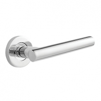 Wickes  Oscar Lever On Rose Polished Stainless Steel