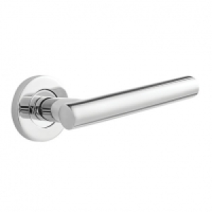 Oscar Lever On Rose Polished Stainless Steel
