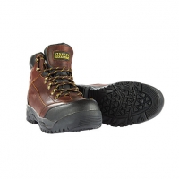 Wickes  Stanley FatMax Nebraska Waterproof Boots Brown Size 8