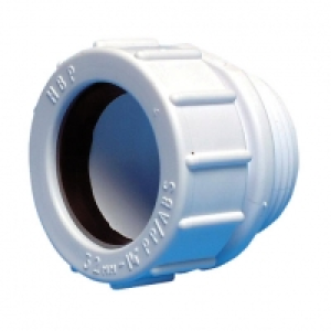 HepVO PP White Running Waste Pipe Adaptor - 40mm