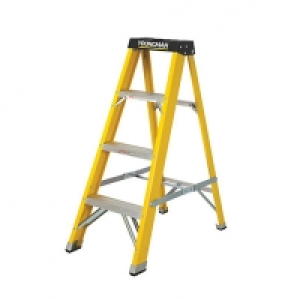Youngman GRP 4 Tread Heavy Duty Fibreglass Stepladder &pound;67.49