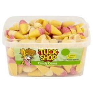 Tuck Shop Candy Cones Tub of 120 £3.59