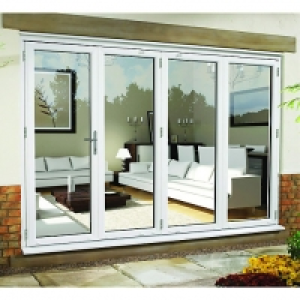 Wickes  Wickes Upvc External Folding & Sliding Patio Door White 10ft