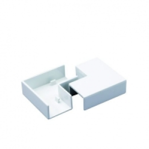 Wickes Mini Trunking Flat Angle - White 38 x 25mm Pack of 2
