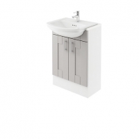 Wickes  Wickes Vermont Grey Fitted Vanity Unit - 600 mm