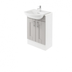 Wickes Vermont Grey Fitted Vanity Unit - 600 mm