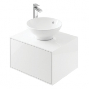 Wickes Eli White Gloss Wall Hung Wall Unit - 600 mm