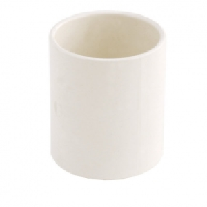 Wickes Solvent Weld Waste White Straight Coupling - 50mm