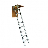 Wickes  Youngman Telescopic Aluminium Loft Ladder - Max Height 2.61m