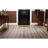 Wickes  Wickes Dorset Marron Patterned Ceramic Floor Tile 316 x 316m