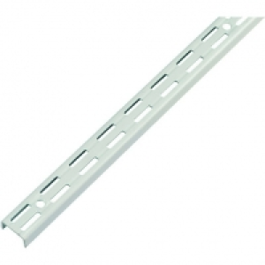 Wickes Twin Slot Upright Bracket White 1400mm