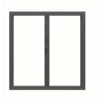 Wickes  Jci Aluminium Bi-fold Door Set Grey Right Opening 2090 x 179