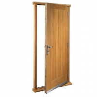 Wickes  Wickes Suffolk External Cottage Oak Veneer Door Set 2067 x 9