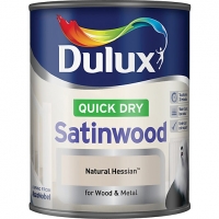 Wickes  Dulux Quick Dry Satinwood Paint - Natural Hessian 750ml