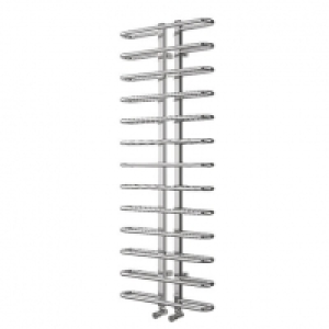 Wickes  Wickes Ripple Designer Towel Radiator - Chrome 1200 x 500 mm