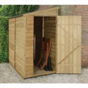 Wickes Pent Overlap Pressure Treated Windowless Shed 3 x 6 f