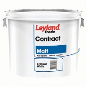Leyland Trade Contract Matt Emulsion Paint - Brilliant White