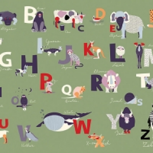 ohpopsi Alphabet Wall Mural Multi - 19.6m (XL)