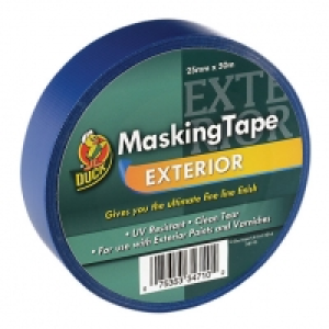 Duck Tape UV-Resistant Blue Exterior Masking Tape - 25mm x 5