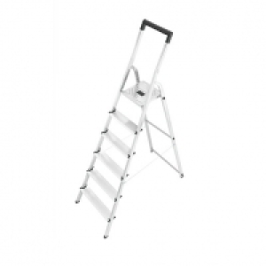 Wickes  Hailo L40 6 Tread Aluminium Stepladder with Bucket Hook