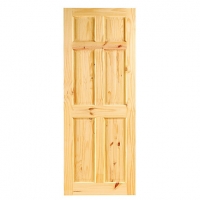 Wickes  Wickes Lincoln Internal Softwood Door Knotty Pine 6 Panel 19