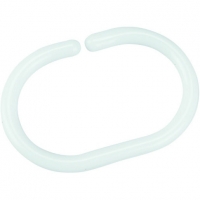 Wickes  Wickes White Shower Curtain Rings - Pack of 12