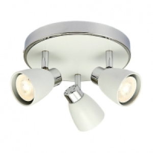 Wickes  Wickes Major LED White & Chrome Triple Plate Spotlight - 3 x