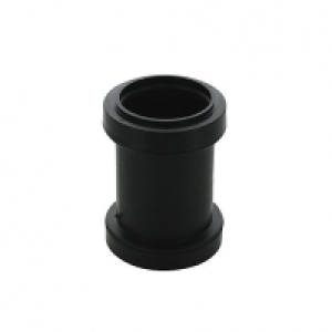 Wickes Black Pushfit Straight Pipe Connector - 40mm