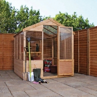 Wickes  Mercia Timber Framed Apex Greenhouse - 6 x 6 ft - with Assem