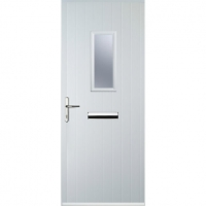 Euramax 1 Square White Right Hand Composite Door 840mm x 210 £574.99