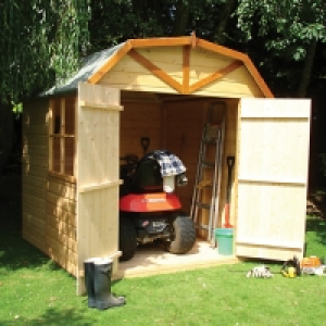 Wickes Barn Curved Roof Double Door Garden Shed 7 x 7 ft