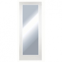 Wickes  Wickes 1 Panel Internal Moulded Door White Clear Glazed Prim