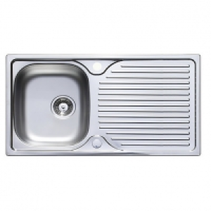 Horizon Single Bowl Kitchen Steel Sink & Drainer