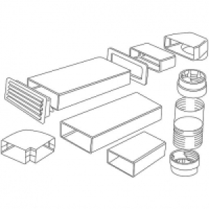 Wickes  Electrolux CDK6FR Rigid Ducting Kit - 150mm