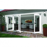 Wickes  Wickes Lyndon Finished Softwood Bi-fold Door White 14ft Wide