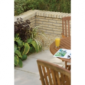 Wickes  Marshalls Marshalite Textured Buff 220 x 100 x 65mm Pitch Fa