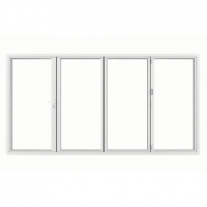 Wickes  Jci Aluminium Bi-fold Door Set White Right Opening 2090 x 39