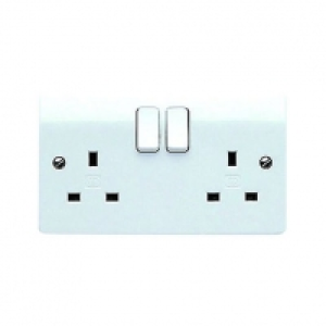 MK 13A Switched Double Socket K2747PPK £4.69