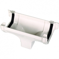 Wickes  Wickes White Squareline Gutter Running Outlet