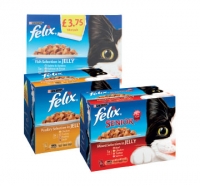 Budgens  Felix Pouch Fish In Jelly, Poultry In Jelly, Senior Multipac