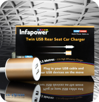 InExcess  Infapower Twin USB Car Charger