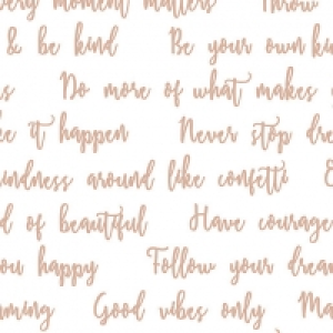 Graham & BrownSuperfresco Easy Good Vibes Quotes Gold Decora