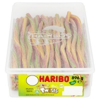 Makro  Haribo Rainbow Twists Sour Tub of 64