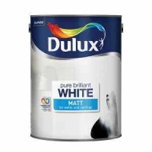 Dulux Matt Emulsion Paint - Pure Brilliant White 5L £19.99