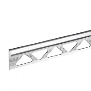 Homelux 10mm Metal Quadrant Silver Effect Tile Trim